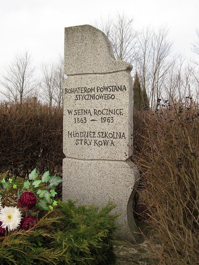 Stryków i pomnik ku czci powstańców styczniowych 1863-64