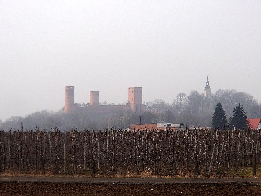 Ładny widok na zamek w Czersku