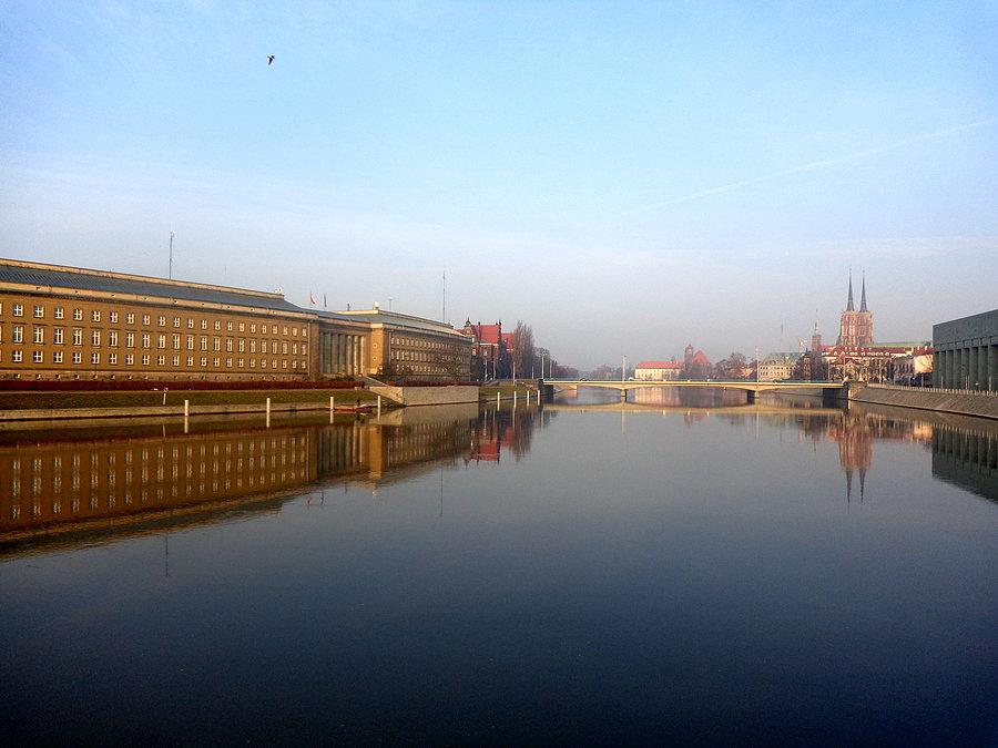 Marcowy poranek nad Odrą (1)