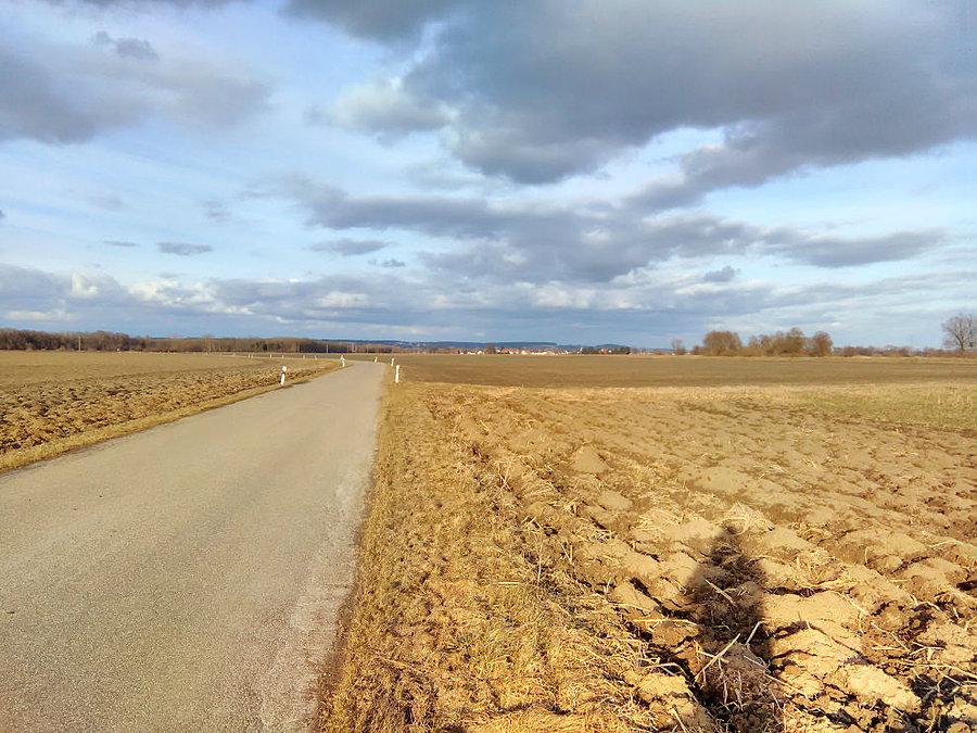 Drogi pośrodku pól, prawie jak na Żuławach