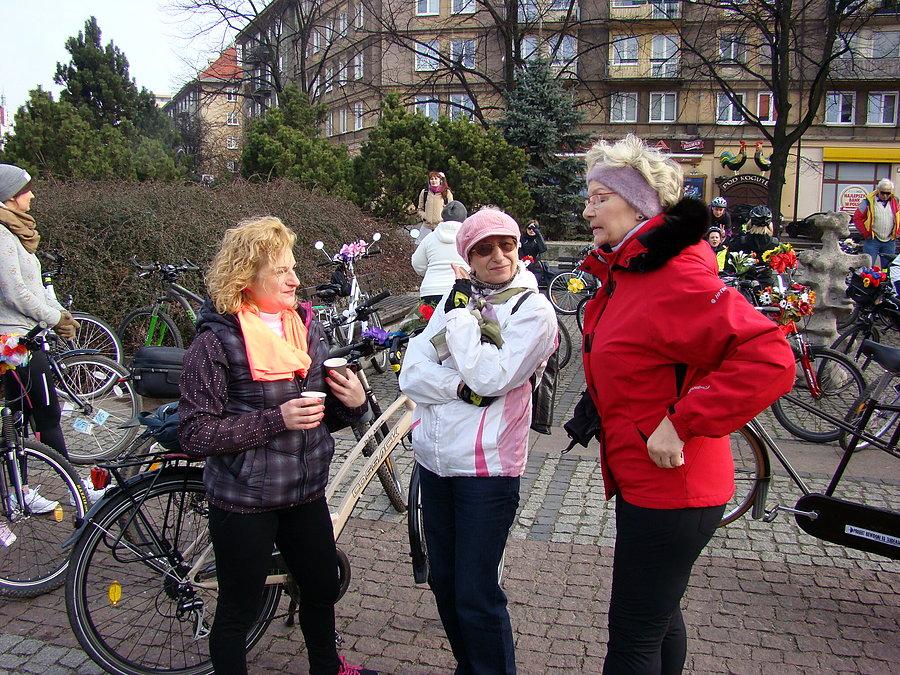 Rowerowy Dzień Kobiet 2015 Szczecin - przedstawicielki z SamejRamy z Polic