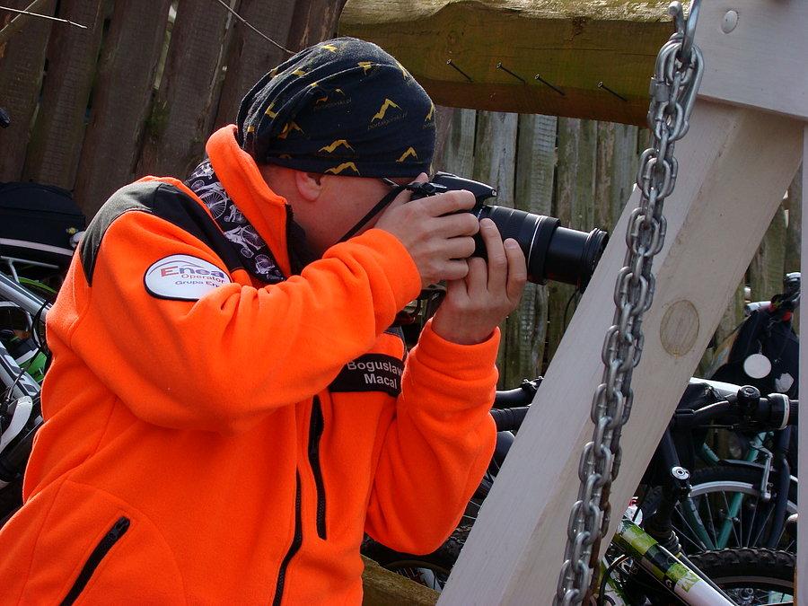 Rowerowy Dzień Kobiet 2015 Szczecin . Tanowo Lawendowa - wokół pełno paparazzi