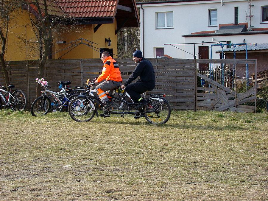 Rowerowy Dzień Kobiet 2015 Szczecin . Tanowo Lawendowa - nauka jazdy tandemem