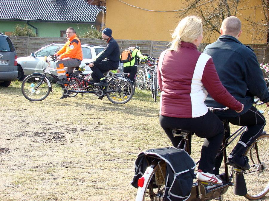 Rowerowy Dzień Kobiet 2015 Szczecin . Tanowo Lawendowa - nauka jazdy tandemem