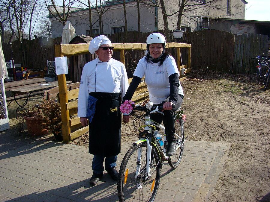 Rowerowy Dzień Kobiet 2015 Szczecin . Tanowo lawendowa - cóż za podobieństwo strojów