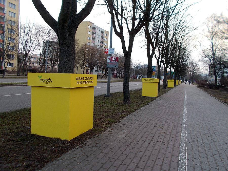 Takie tymczasowe żółte