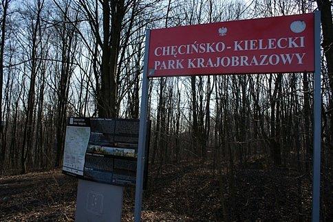 Rzut beretem i mamy Chęcińsko-Kielecki Park Krajobrazowy
