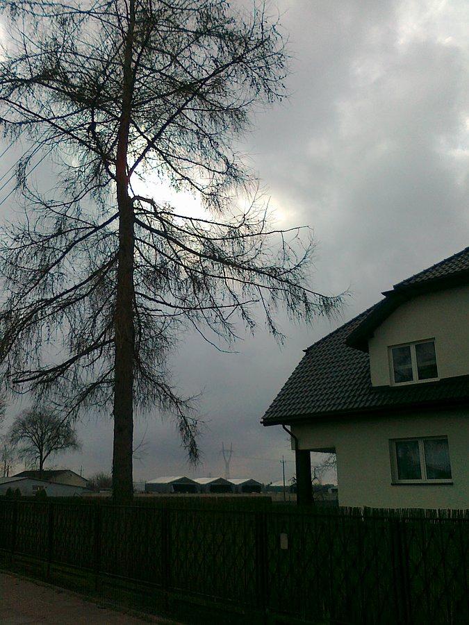 Słońce walczy