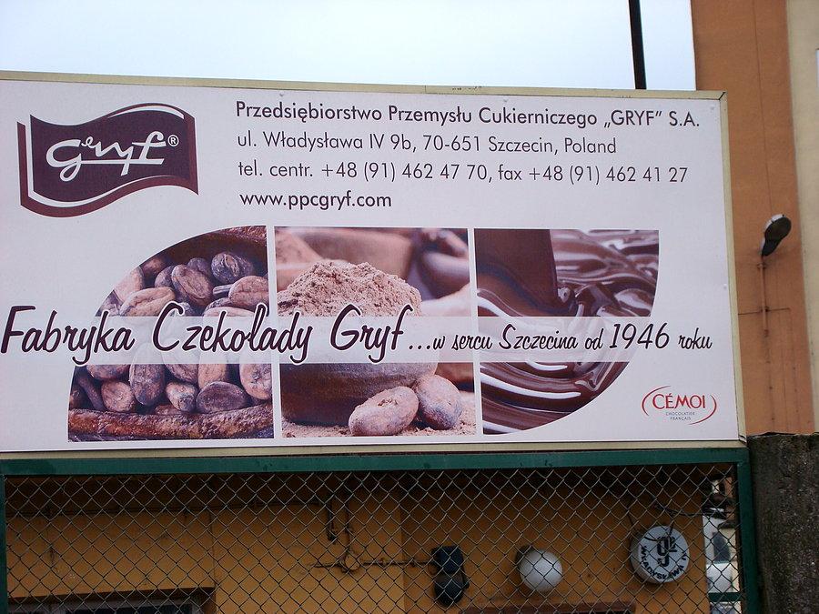 Po prawej stronie Odry - dojechałem do samej fabryki czekolady
