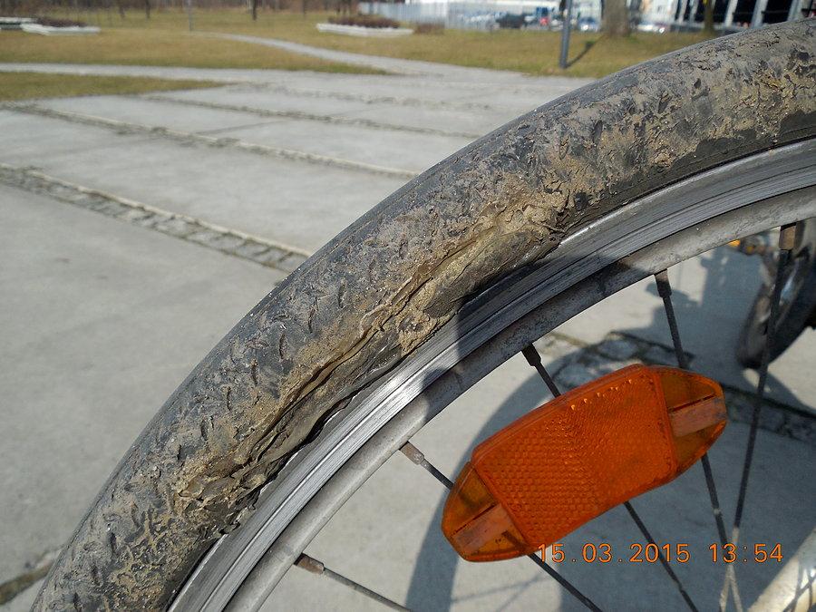 Zaszyta opona w Krossie nieźle się trzyma
