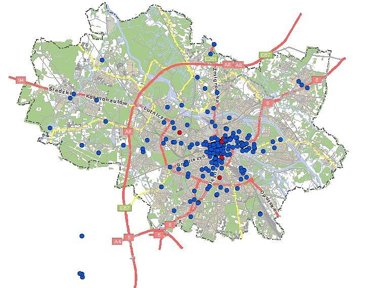 Lokalizacja wrocławskich krasnali