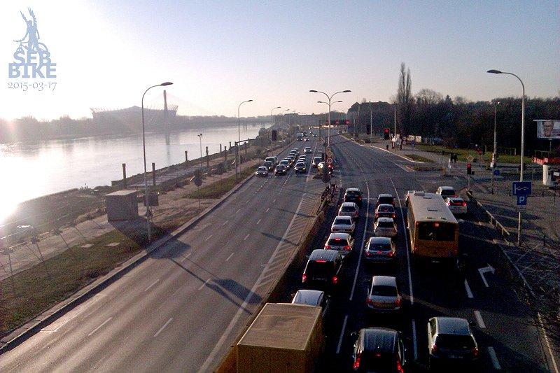 Poranek nad Wisłą w Wawie