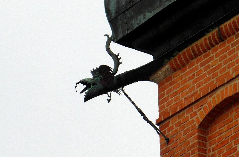 Ozdobna rynna -Kolegiata Wniebowzięcia Najświętszej Maryi Panny w Kartuzach