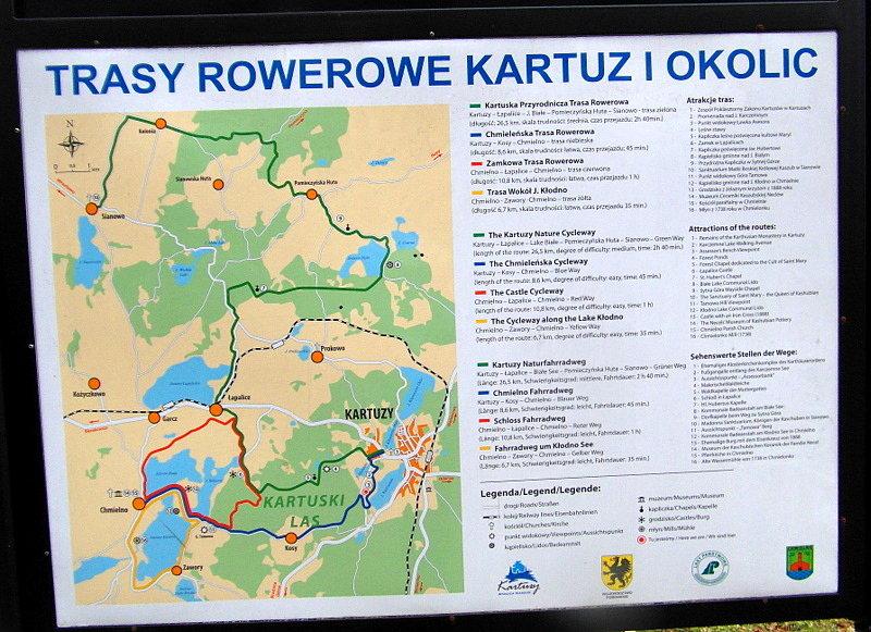 Trasy rowerowe w Kartuzach