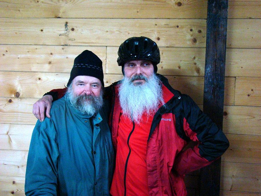Otwarcie ścieżki pieszo rowerowej z Przecławia do Kołbaskowa. W Smętowicach następny brodacz w moich zbiorach