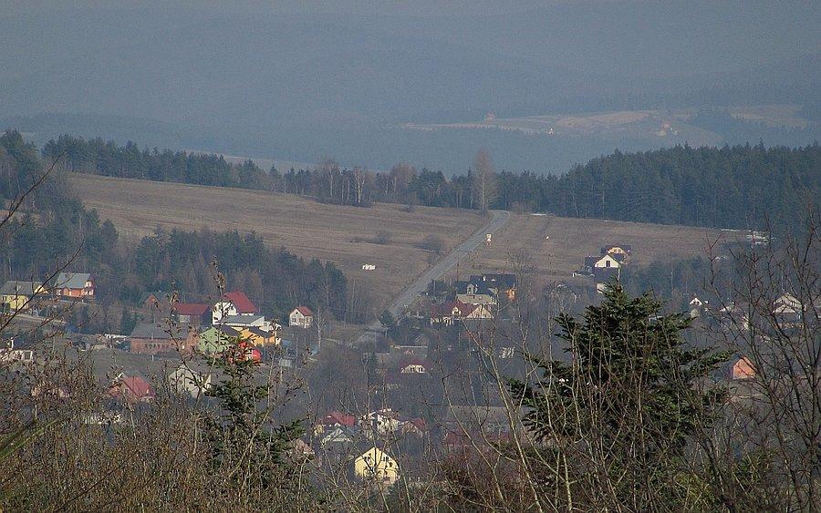 Przeł. nad Bacówką w oddali, mój kolejny cel po drodze do domu