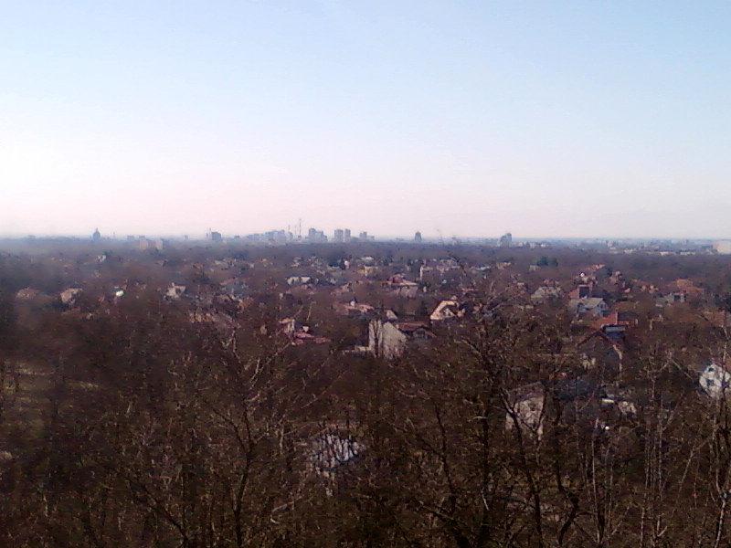 Widok w stronę centrum Łodzi