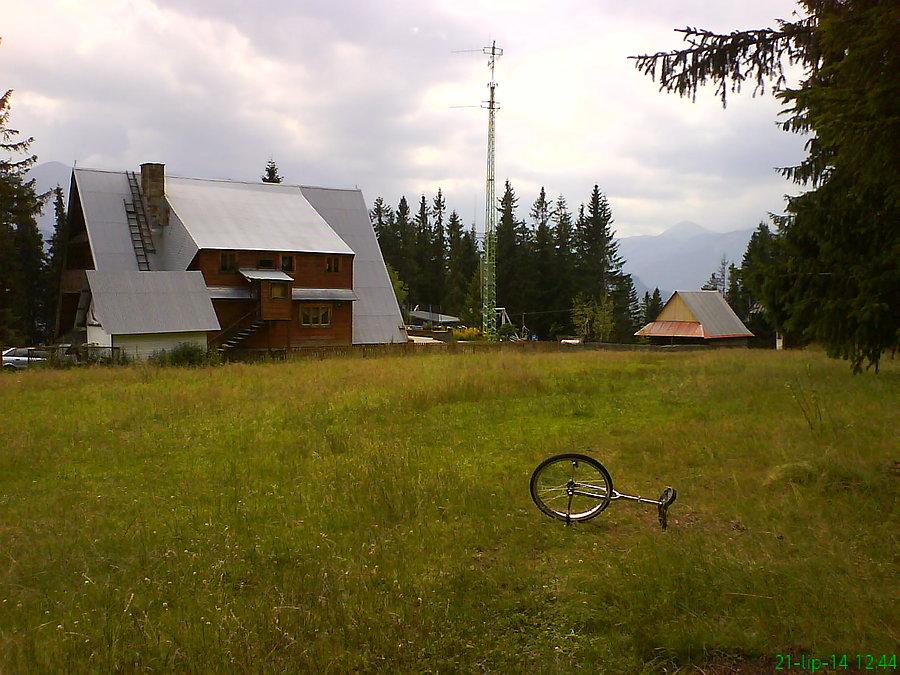 Monocykl na szczycie Butorowego Wierchu (1160 m npm)
