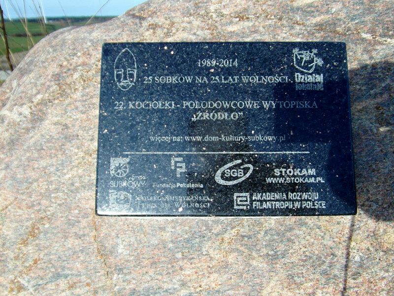 Kociołki polodowcowe - tablica informacyjna