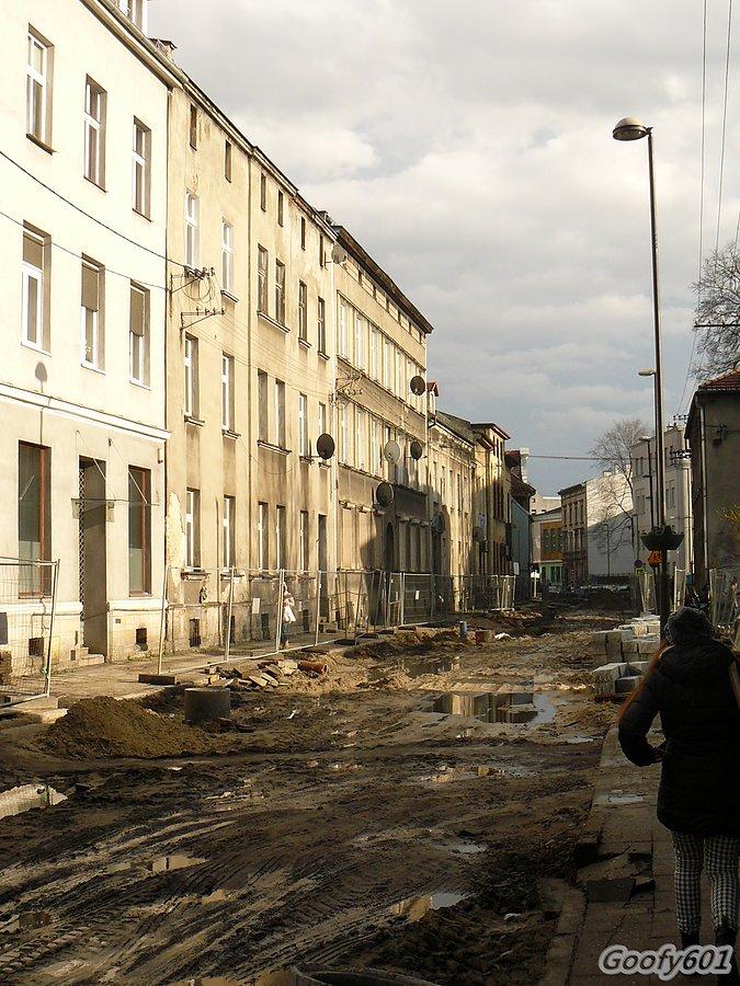 Ul. Górnych Wałów - jeszcze w remoncie