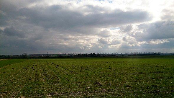 Widok na bezkresy koło Lublina