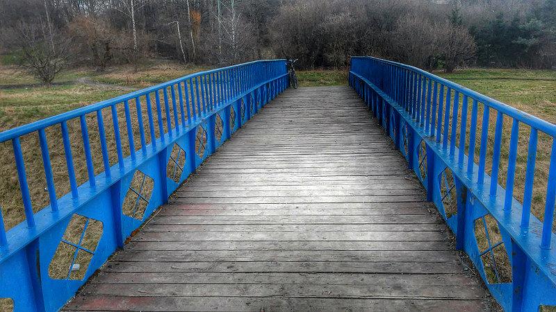 Kładka na "kanale" Bieszowickim