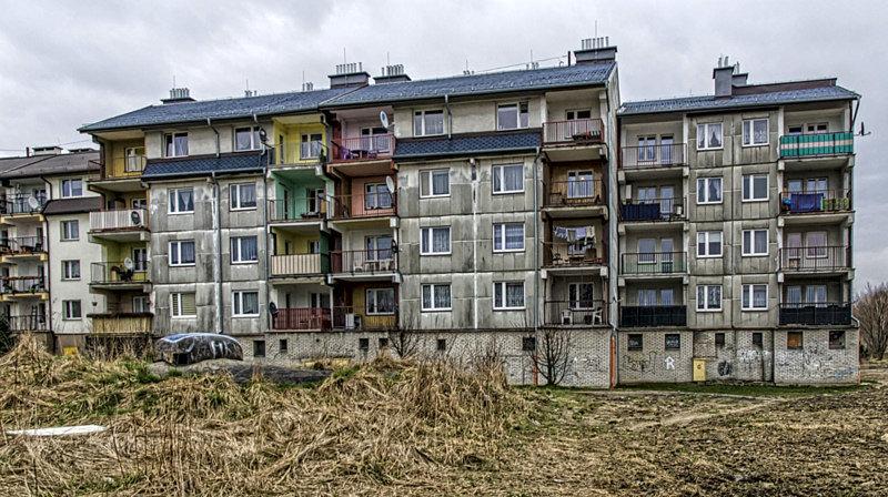 Bunkier z widokiem na bloki