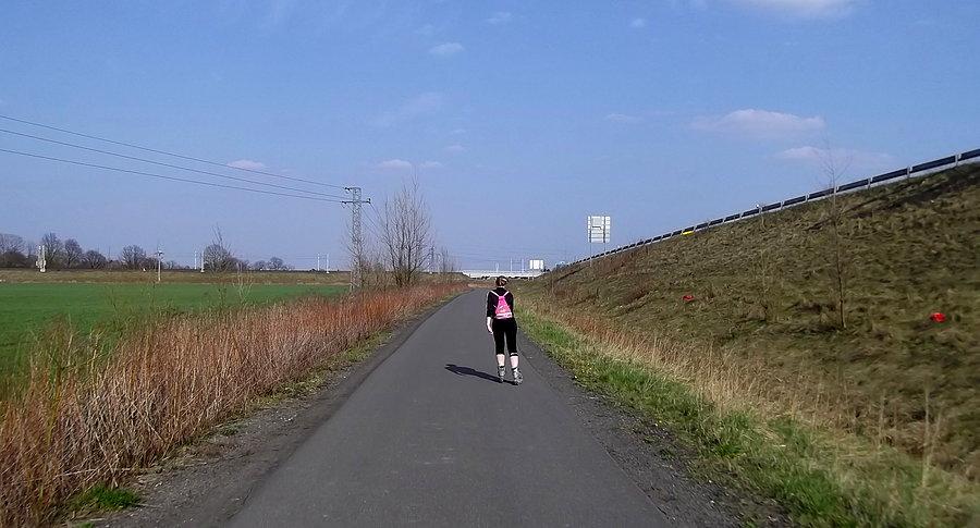 Z Antosovic jadę ścieżką rowerową do Bohumina
