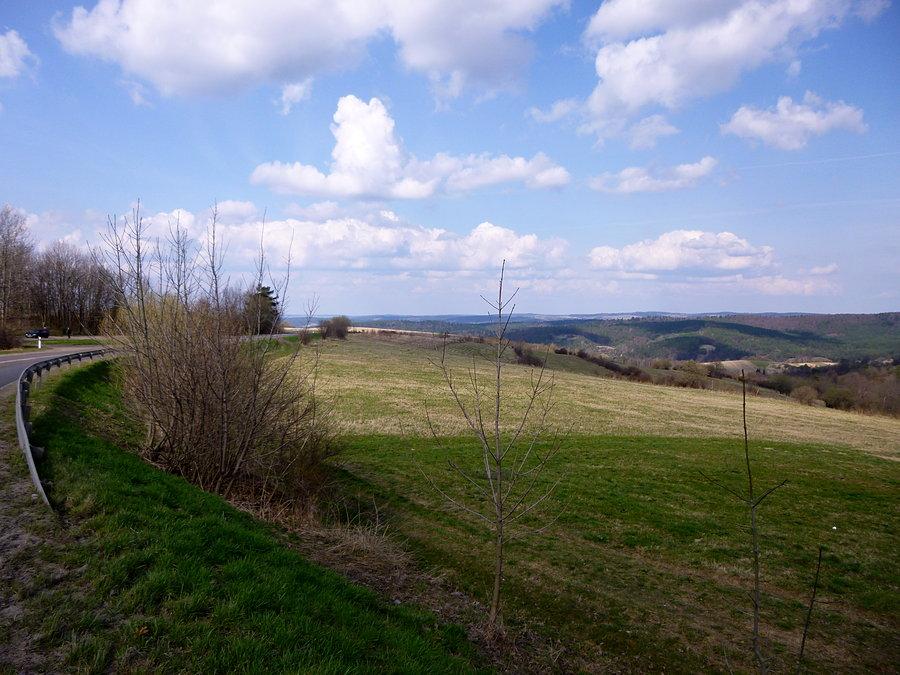 Przed zjazdem do Starej Birczy