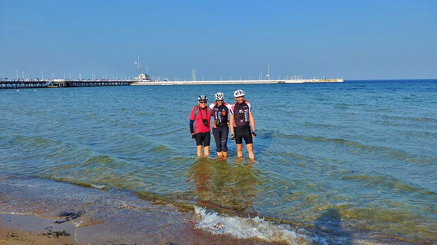Wracamy do Tczewa. Sopot - plaża. Moczymy nogi... ;)