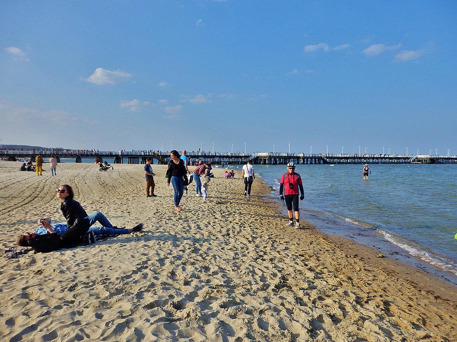 Wracamy do Tczewa. Sopot - plaża