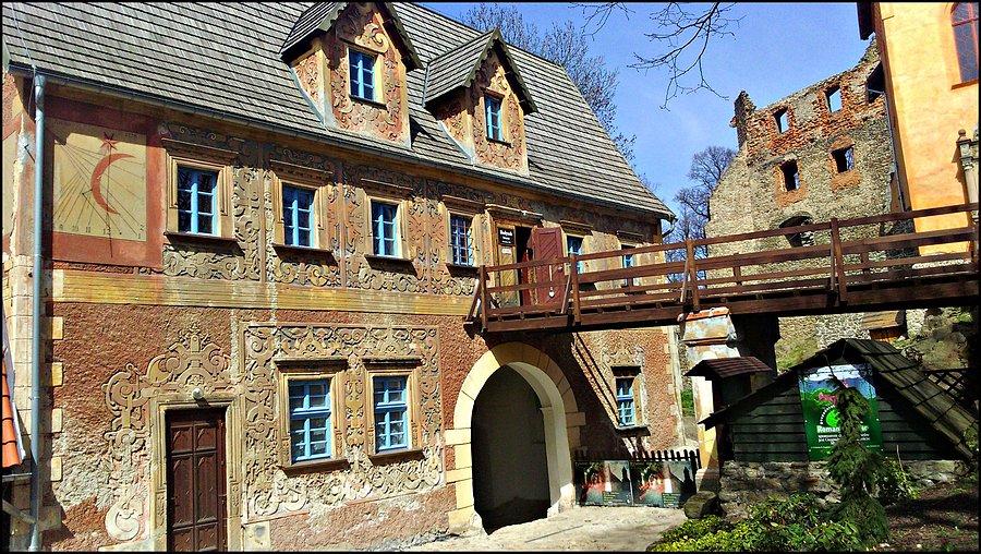 Zamek Grodno- dziedziniec