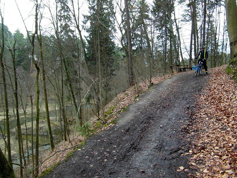 Rowerowe szaleństwo w lasku miejskim w Olsztynie