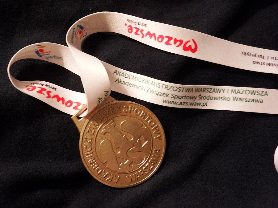 Złoty medal Akademickich Mistrzostw Warszawy i Mazowsza