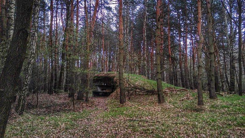 Bunkier w pobliżu doliny Jamny