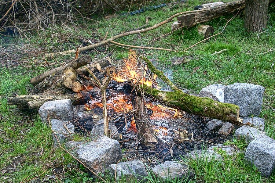 Przygotowałem im ognisko