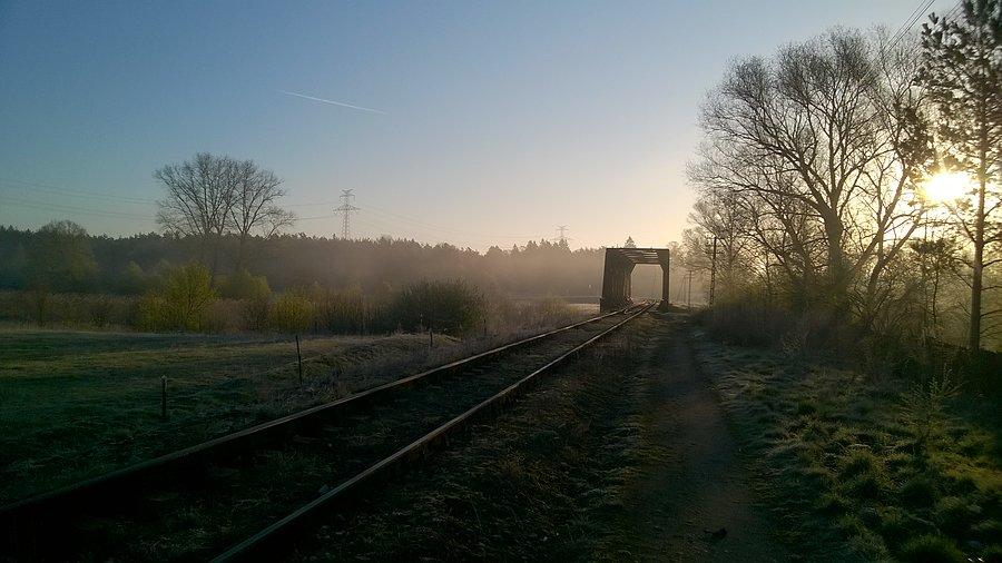 Kolejowy most na rzece Ełk, w Nowej Wsi Ełckiej