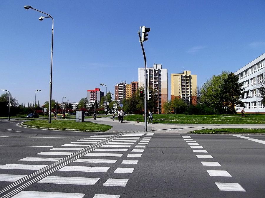 Karvina. Co skrzyżowanie to czerwone