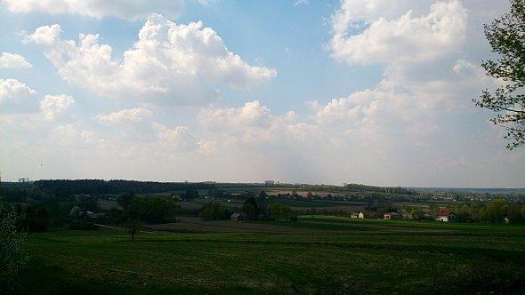 Chmury nad polami koło Zakrzówka