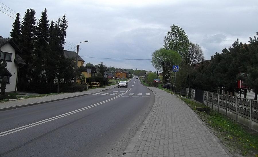 Ostatni podjazd z Turzy w kierunku Wodzisławia