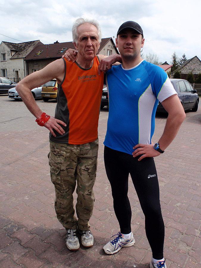 II Zawody Jurajskich Ścieżek - Tomek po półmaratonie ja po dysze NW