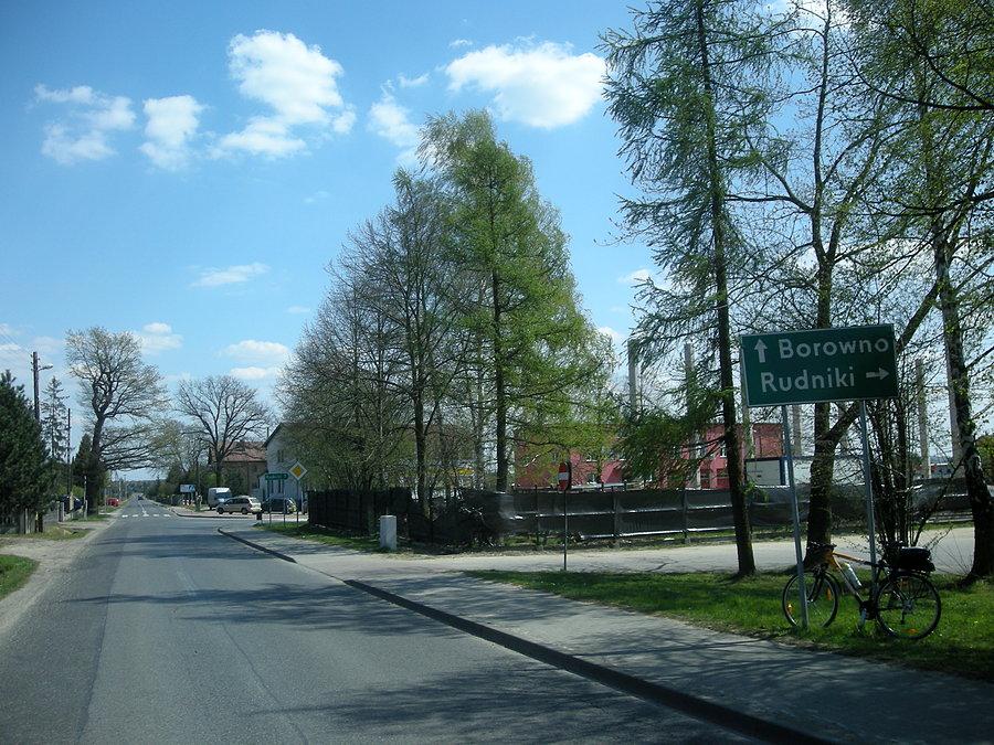 Mykanów - skręt na Rudniki