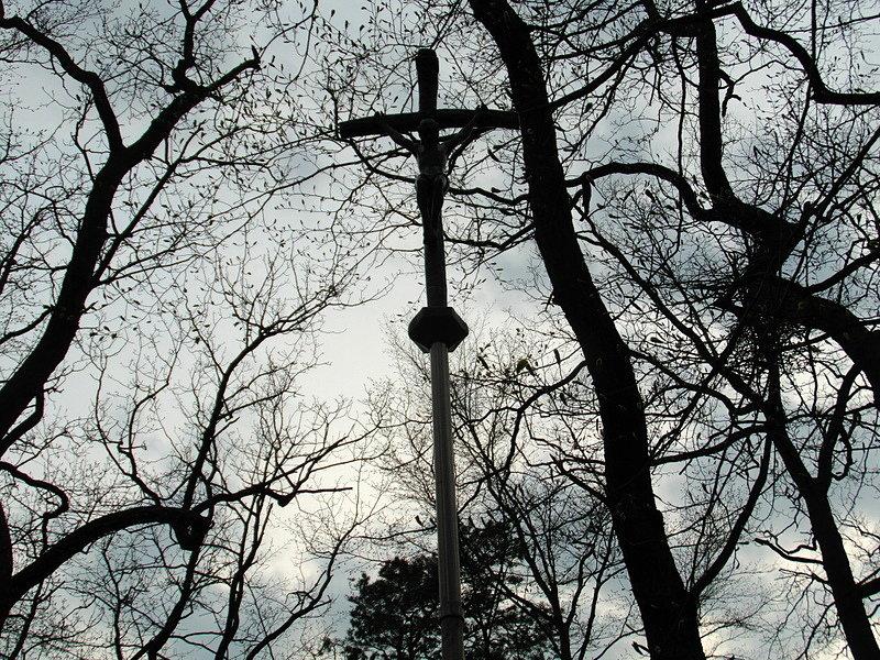Krzyż Św. w postaci pastorału papieskiego - na szlaku w TPK