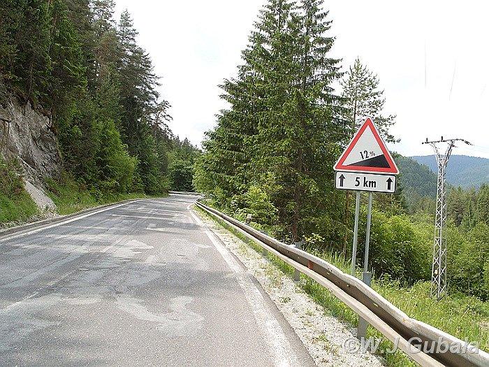 Podjazd z Vernara