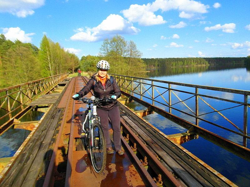 Nieczynny most nad Zalewem Koronowskim