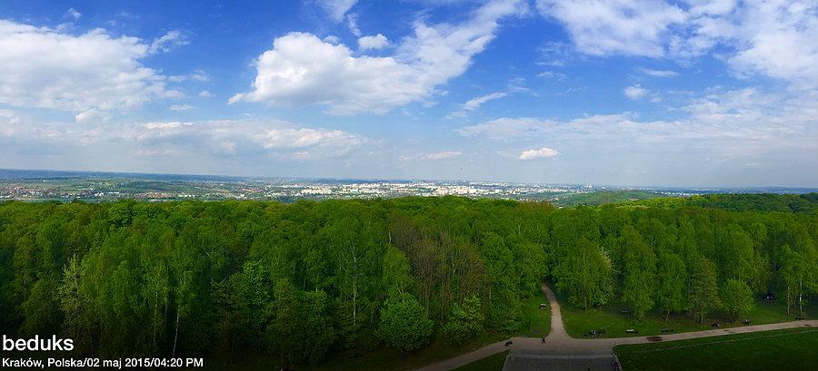 Panorama z Kopca Kościuszki
