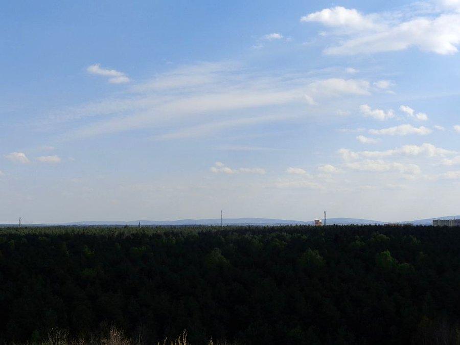 Widokówka z gór świętokrzyskich