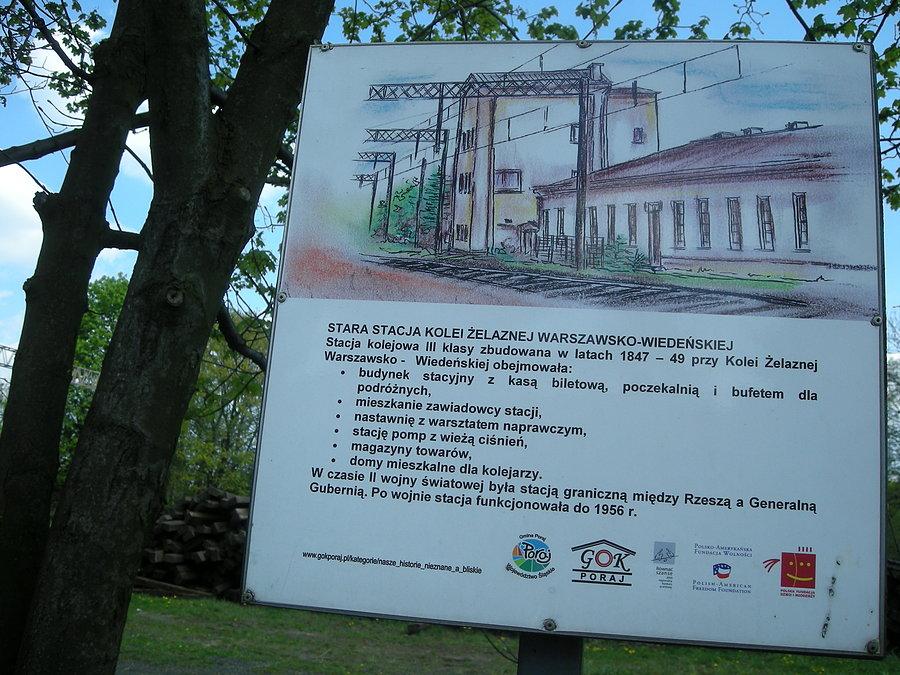 Poraj k/ Częstochowy - stara, nieczynna stacja kolejowa