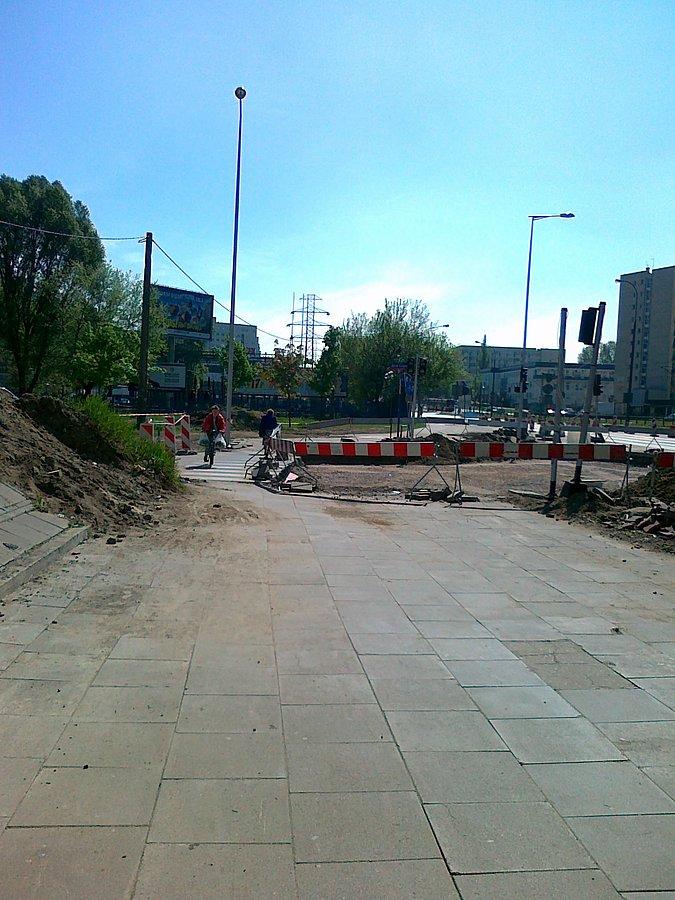 Przejazd pod remontowaną Trasą AK