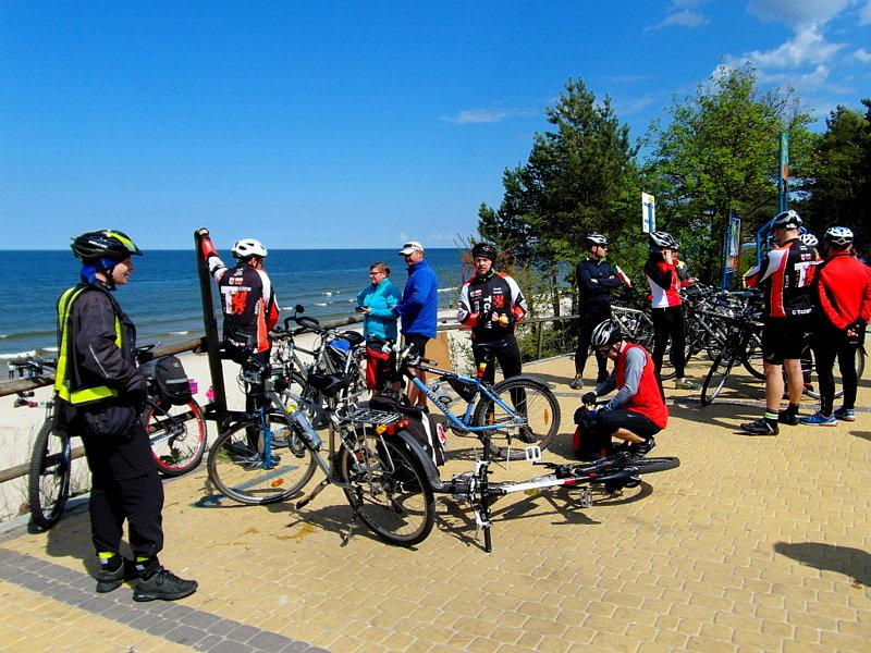 Rowerzyście w Stegnie